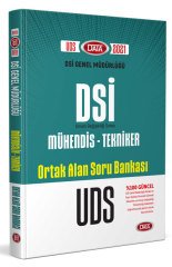 DSİ Genel Müdürlüğü Mühendis - Tekniker Ortak Alan Soru Bankası