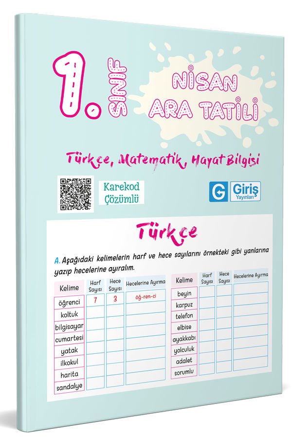 1. Sınıf Nisan Ara Tatil Kitabı - Giriş Yayınları