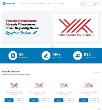 Yüksek Öğretim Kurulu (YÖK) Memur Ünvanı gysakademi Online Sınav Platformu