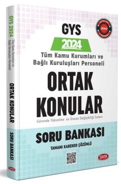 Türkiye Kamu Kurumları ve Bağlı Kuruluşları Personeli GYS ve Unvan Değişikliği Ortak Konular Soru Bankası - Karekod Çözümlü