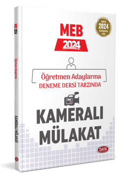 MEB 2024 Öğretmen Adaylarına Kameralı Mülakat