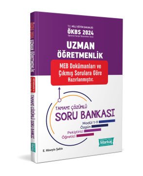 Uzman Öğretmenlik Tamamı Çözümlü Soru Bankası Markaj Yayınları