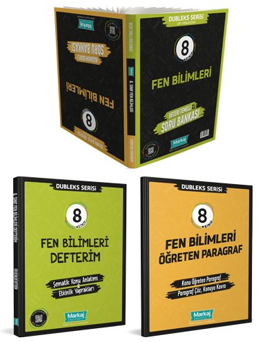 8. Sınıf Dubleks Serisi Fen Bilimleri Seti - Markaj Yayınları