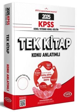 2025 KPSS Genel Yetenek - Genel Kültür Tek Kitap Konu Anlatımlı + Dijital Eğitim Platformu Hediye