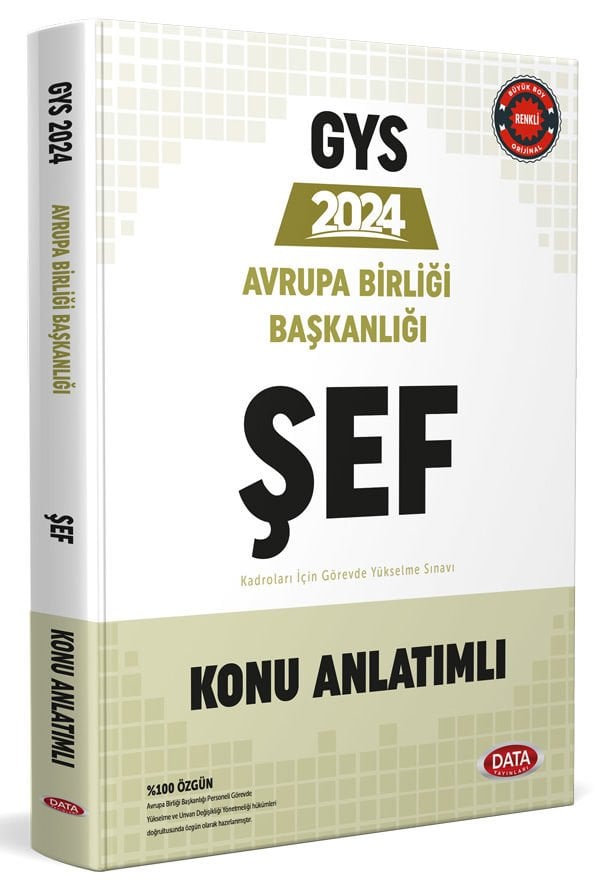 Avrupa Birliği Başkanlığı Şef GYS Konu Anlatımlı