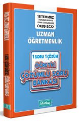 2022 Uzman Öğretmenlik 1 Soru - 1 Çözüm Öğretici Çözümlü Soru Bankası