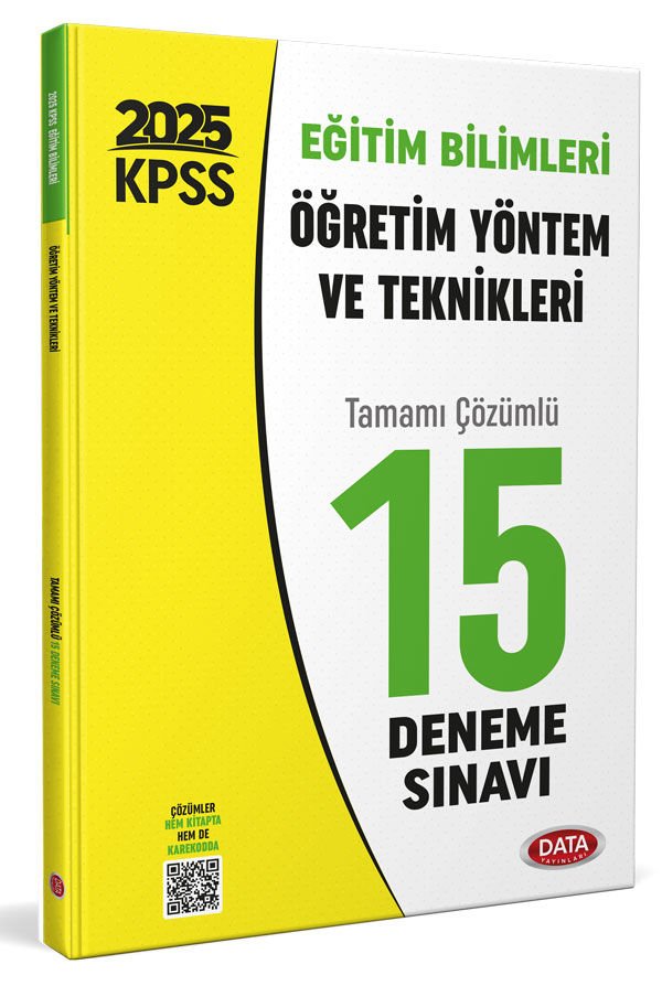 2025 KPSS Eğitim Bilimleri Öğretim Yöntem ve Teknikleri 15 Deneme Sınavı