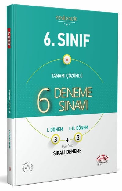 6. Sınıf 6 (3+3) Deneme Sınavı Tamamı Çözümlü