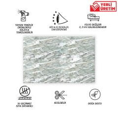 YEŞİL AGAT MERMER DESENLİ PVC PANEL 41X62 cm