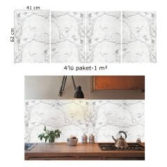 ÇİZGİLİ MERMER DESENLİ PVC PANEL 41X62 cm