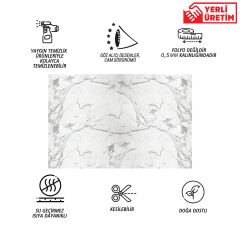 ÇİZGİLİ MERMER DESENLİ PVC PANEL 41X62 cm