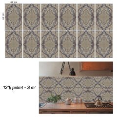 KIRMIZI GRANİT MERMER DESENLİ PVC PANEL 41X62 cm