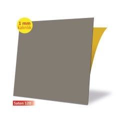 Kendinden Yapışkanlı Soft Saten 120 Açık Düz Renkli Mat PVC Karo / 1 mm Kalınlık / 1 m² / 32x32 cm