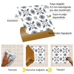 Kendinden Yapışkanlı Geometrik 032 Desenli 30x30 cm