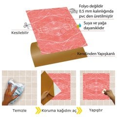 Kendinden Yapışkanlı Mermer 009 Desenli 30x30 cm