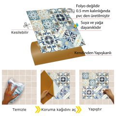 Kendinden Yapışkanlı Fas 4 002 Desenli 30x30 cm