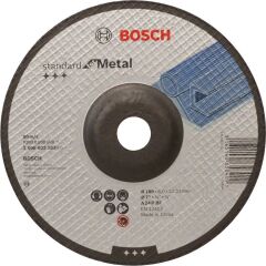 Bosch Standard Seri Metal İçin Bombeli Taşlama Diski 180x6,0mm