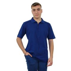 Persmont LT10Y Sax Mavi Fermuarlı Biyeli Lakost Tişört