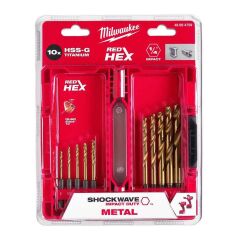 Milwaukee Hex Girişli HSS-G Metal Matkap Ucu Seti 10 Parça