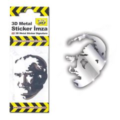 Automix 3D Metal Silüet Sticker