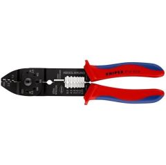 Knipex 9721215B Pabuç Sıkma ve Kablo Sıyırma Pensesi 215mm