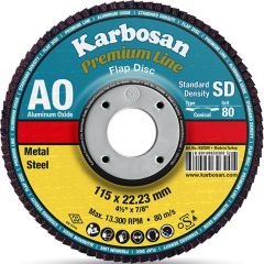 Karbosan Alüminyum Oksit Flap Disk Zımpara 115mm