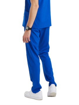 BASIC- Erkek Likralı Royal Mavi Üniforma Pantolon