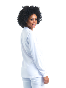 CEKET- Unisex Likralı Beyaz Medikal Ceket