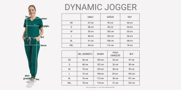 JOGGER- Kadın Likralı Yeşil Üniforma Takımı