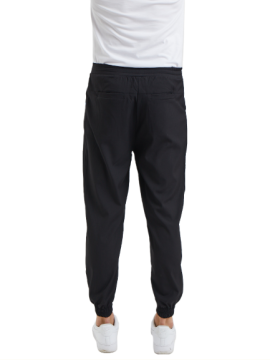 JOGGER- Erkek Likralı Siyah Üniforma Pantolon