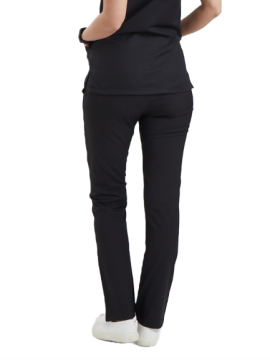 BASIC- Kadın Likralı Siyah Üniforma Pantolon