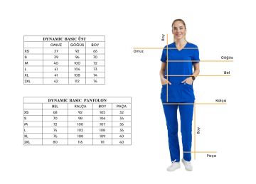 BASIC- Kadın Likralı Mint Yeşili Üniforma Pantolon