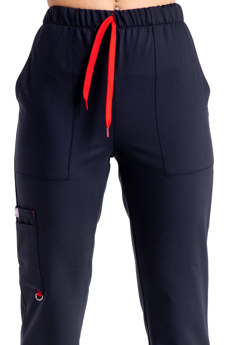 Dr. Elastik Likralı Bayan Cerrahi Nöbet Takımı Lacivert