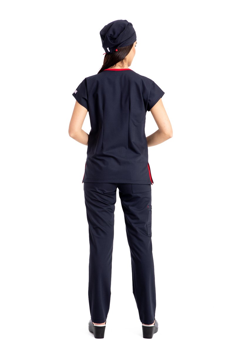 Dr. Elastik Likralı Bayan Cerrahi Nöbet Takımı Lacivert