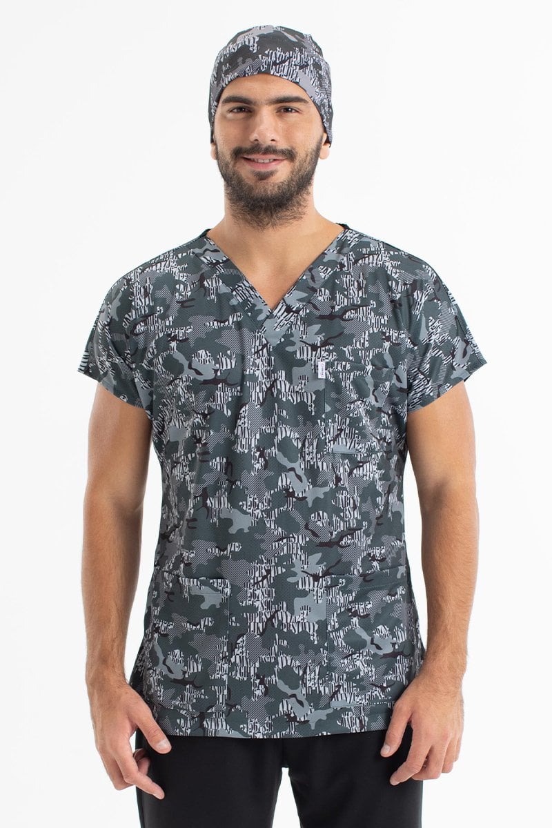 Cerrahi forma erkek tek üst desen 21 62-5XL Özel Üretim