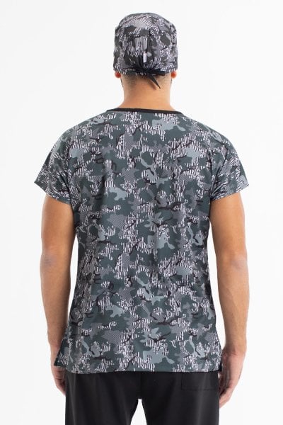 Cerrahi forma erkek tek üst desen 21 62-5XL Özel Üretim