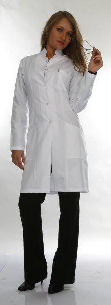 Önlük Bayan Doktor Hakim Yaka Alpaka Kumaş Bp-02-90 cm