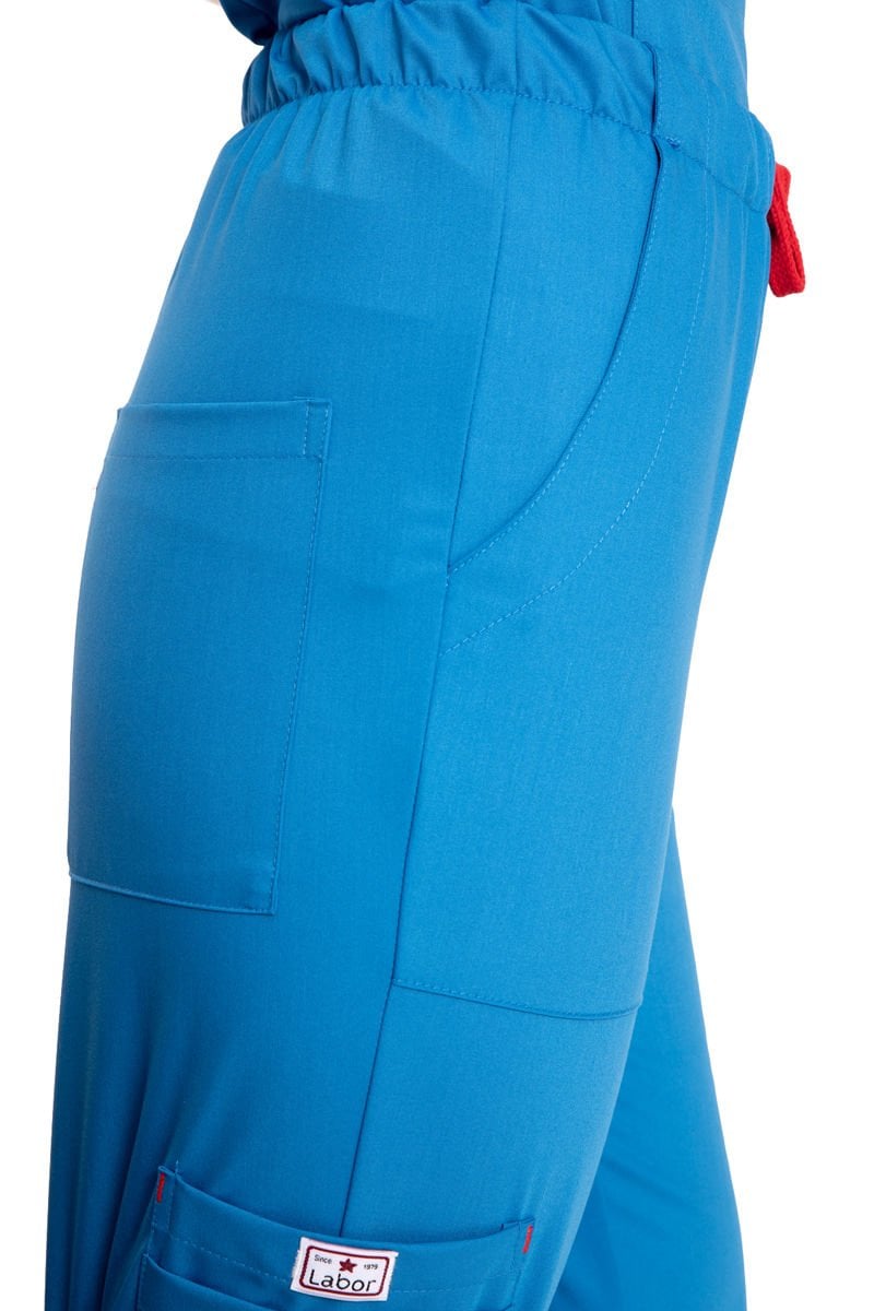 Dr. Elastik Likralı Bayan Cerrahi Nöbet Takımı Parlement Mavi