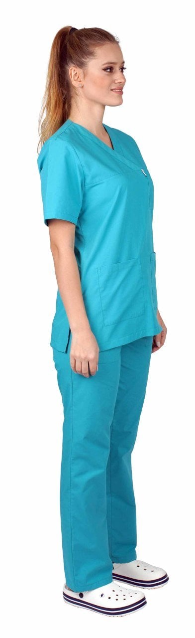 Cerrahi Forma Kadın Benetton Yeşil Terikoton Kumaş