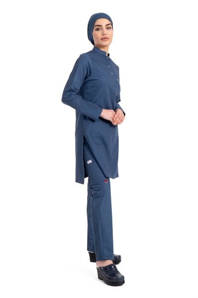 Tesettür cerrahi forma likralı pamuklu kot kumaş Tst-03