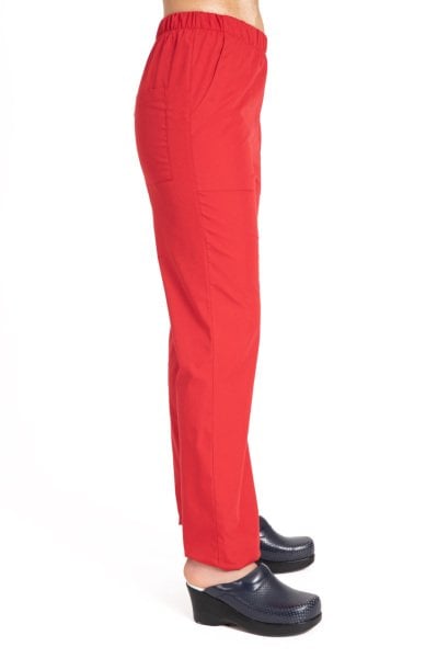 Tesettür hemşire forması terikoton kumaş tst-04 56/7XL Özel Sipariş - Kırmızı