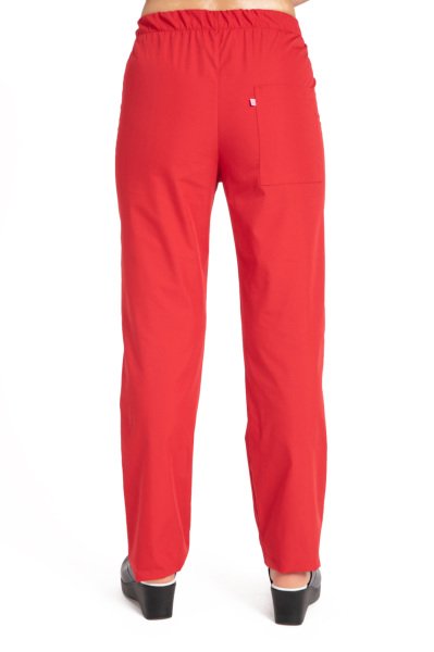 Tesettür hemşire forması terikoton kumaş tst-04 56/7XL Özel Sipariş - Kırmızı