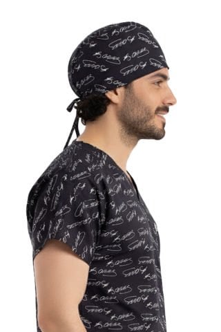 Atatürk İmzalı Kumaş Bone Siyah Renk