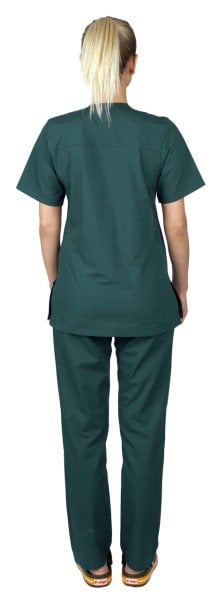 Cerrahi Forma Kadın Koyu Petrol Yeşili Terikoton Kumaş