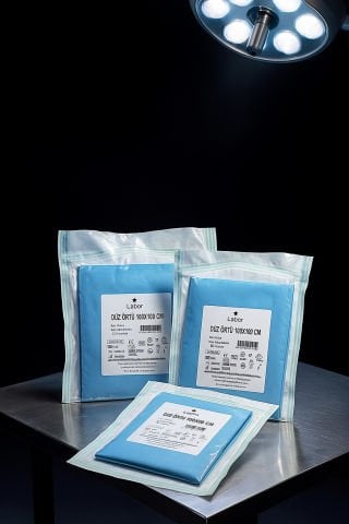Düz Örtü 100 cm 100 cm steril paket