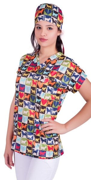 Desenli Tek Üst Bayan Model 13 Dry Touch