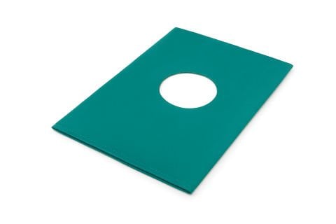 Yeşil Keten Örtü Ortası Delikli 75 Cm 75 Cm