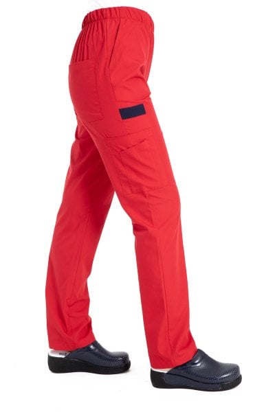 Cerrahi Ameliyathane ve Nöbet Forma Takımı-Rg-04 52-5XL Özel Sipariş - Kırmızı