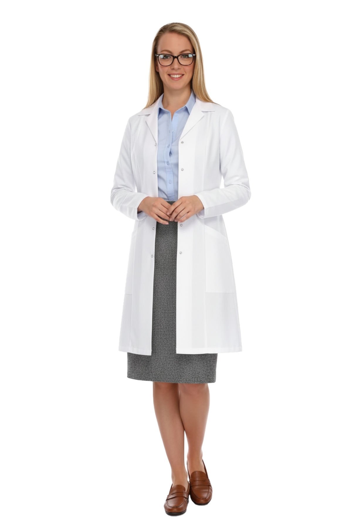 Öğretmen Önlüğü Beyaz Bayan Model Bp-01