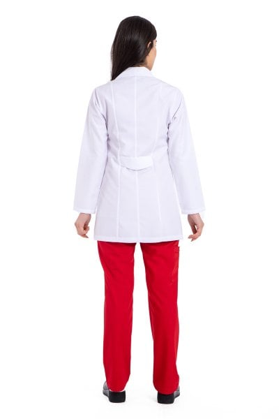 Bayan Beyaz Önlük Tunik Boy 75cm Erkek Yaka Bc-03
